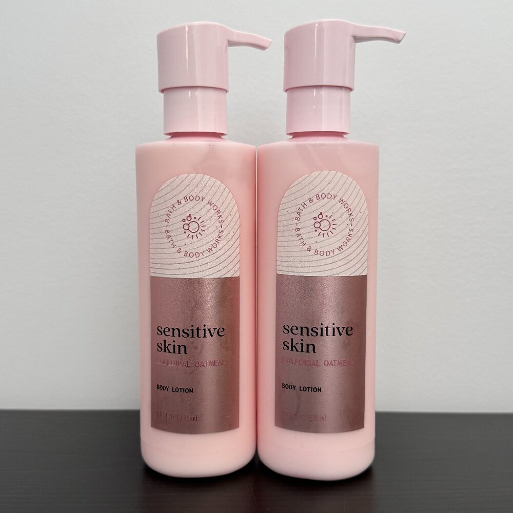 Bath & Body Works Sensitive Skin with Colloidal Oatmeal Body Lotion (Set of 2)